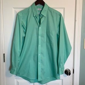 Men’s Izod green button up dress shirt